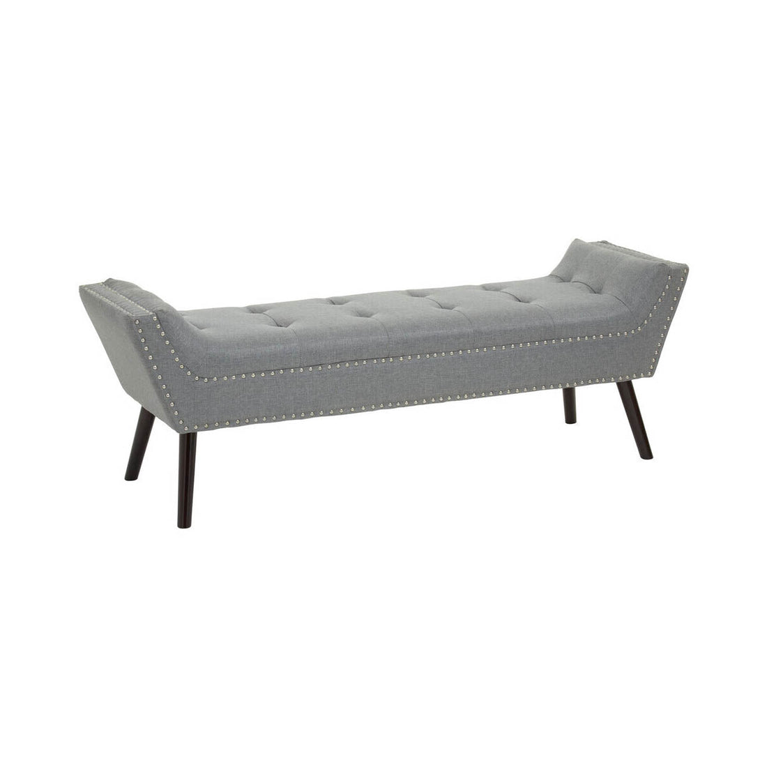 Alea Grey Fabric Bench