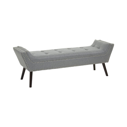 Alea Grey Fabric Bench