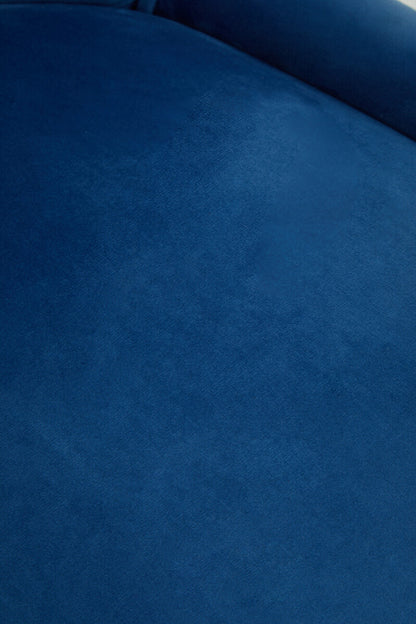 Anita Blue Velvet and Gold Base Home Office Chair