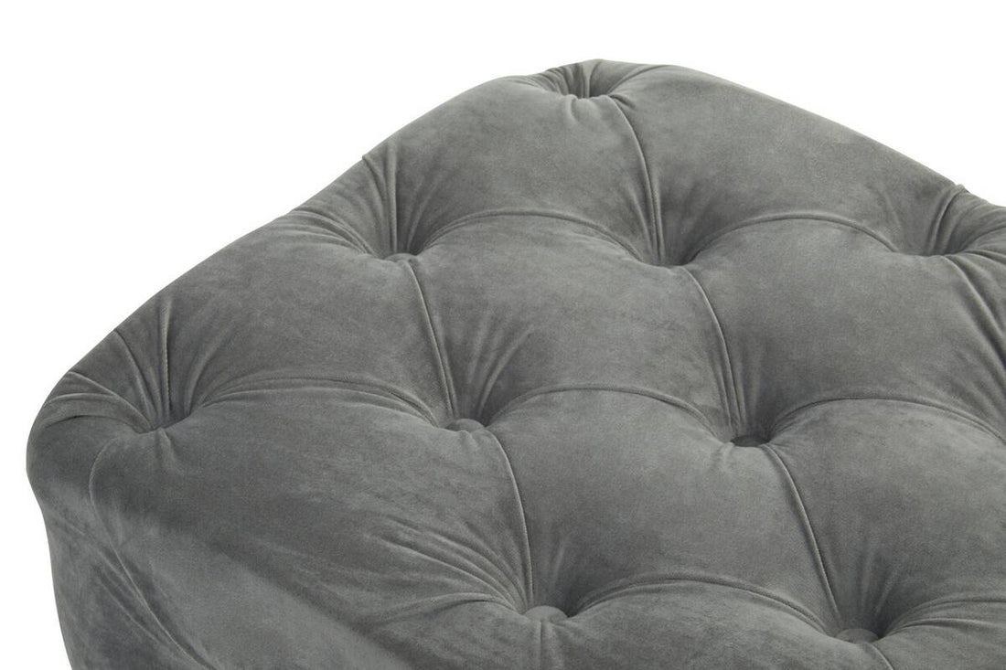 Alea Grey Velvet Bench