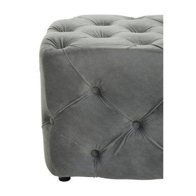 Alea Grey Velvet Bench