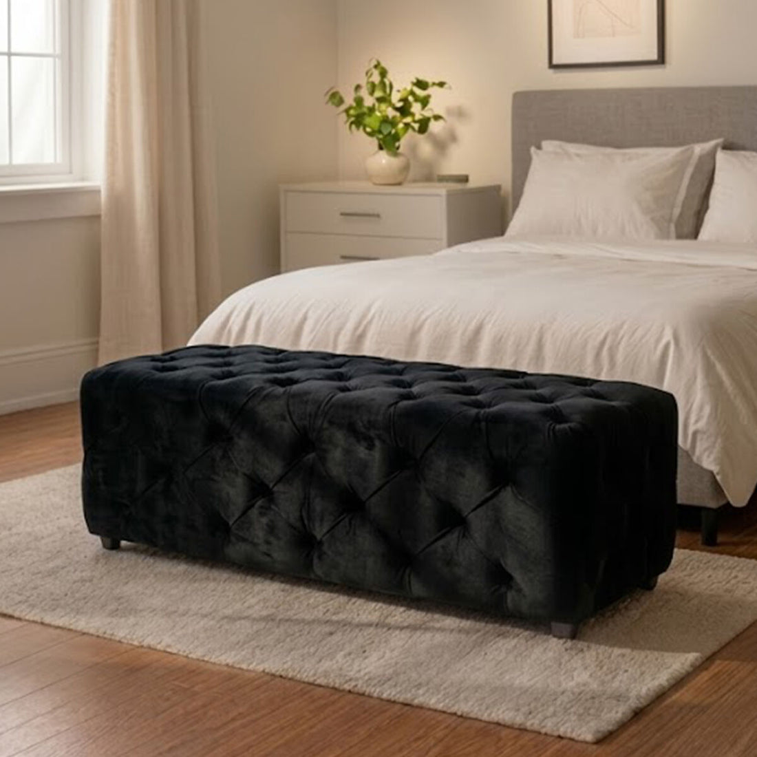 Black Velvet Bench | Alea