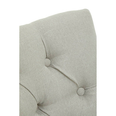 Anita Natural Fabric and Chrome Base Home Office Chair