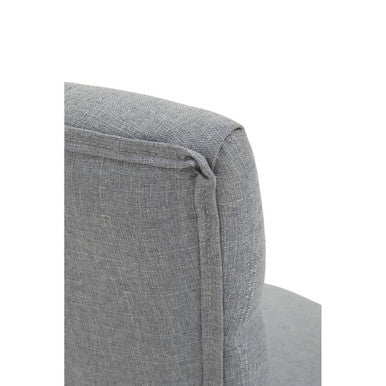 Anita Grey Fabric and Chrome Base Home Office Chair