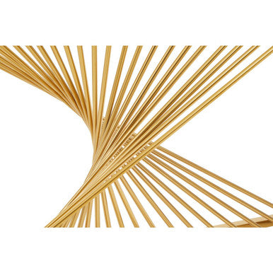 Amella Console Table With Gold Finish Frame