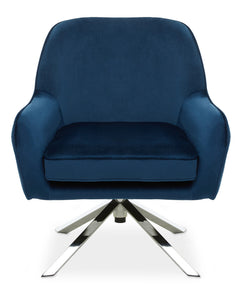 Avery Midnight Velvet Chair