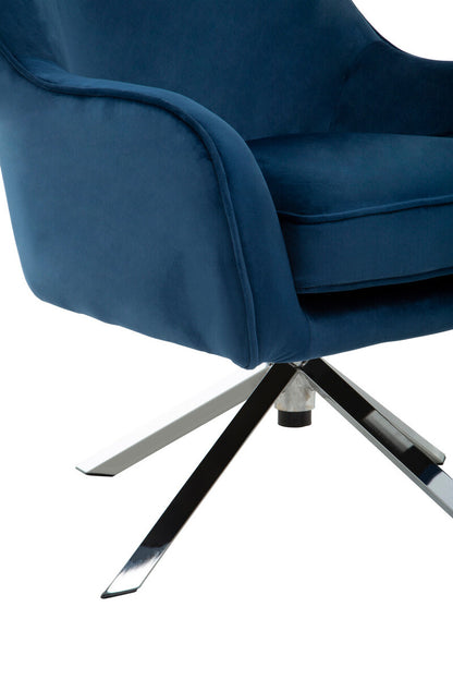 Avery Midnight Velvet Chair