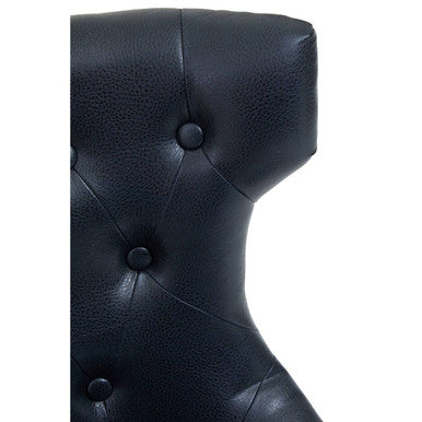 Walson Black Leather Effect Home Office Chair