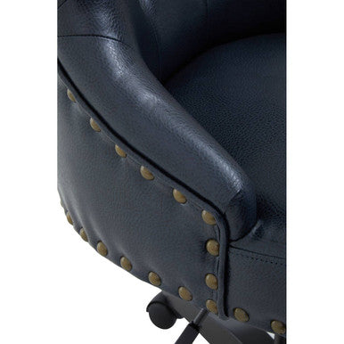 Walson Black Leather Effect Home Office Chair