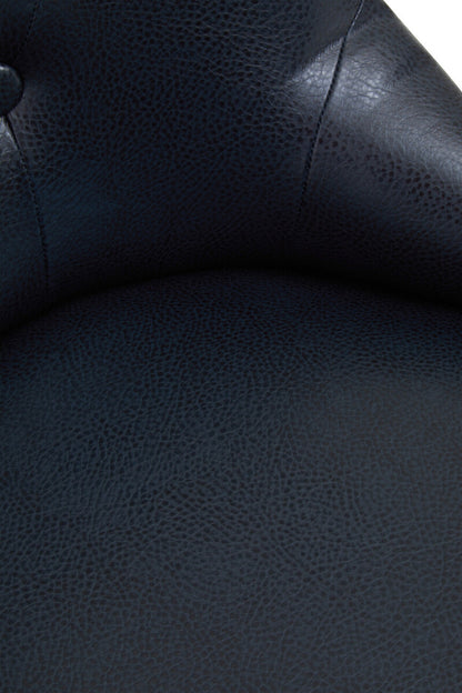 Walson Black Leather Effect Home Office Chair