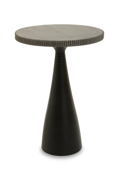 Martini Black Stone Top Side Table