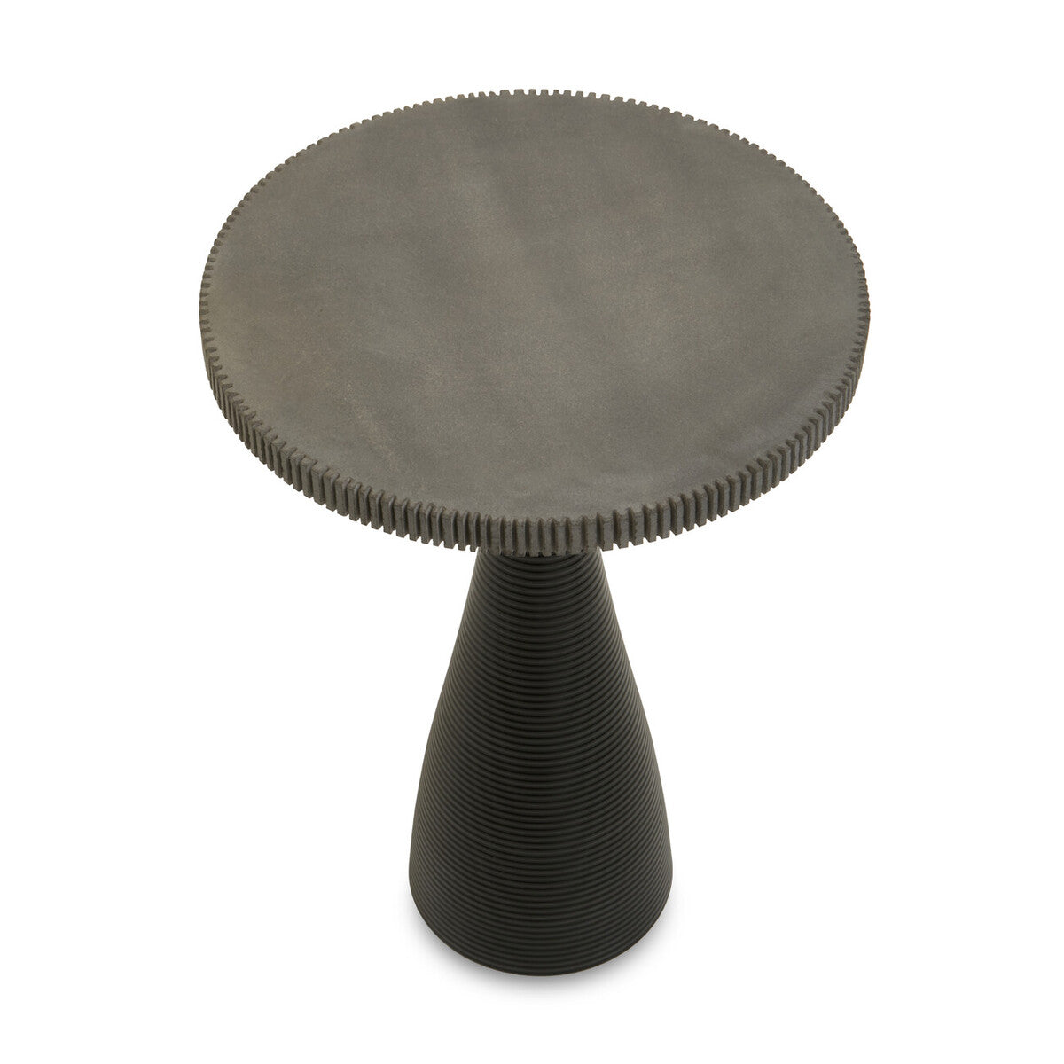 Martini Black Stone Top Side Table