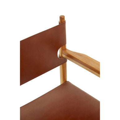 Kendari Antique Brown Leather Chair - Image 8