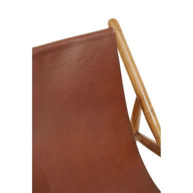 Kendari Antique Dark Brown Leather Chair - Image 9