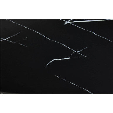 Moda Black Faux Marble Rectangular Dining Table
