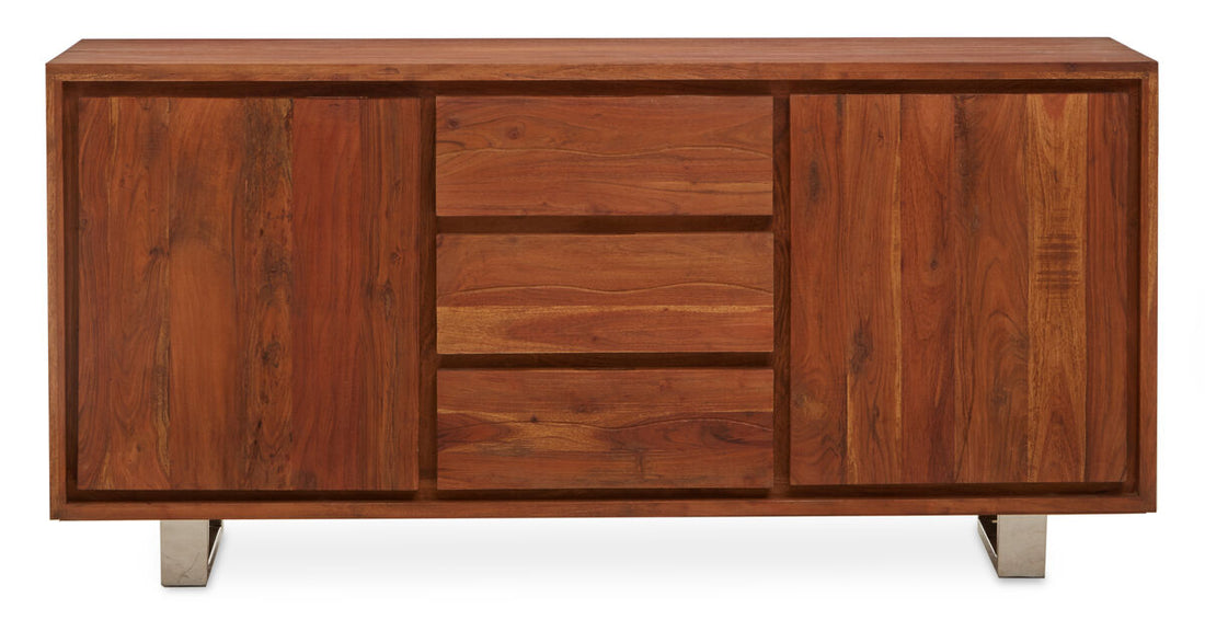 Simla Acacia Wood 2 Doors and 3 Drawers Sideboard
