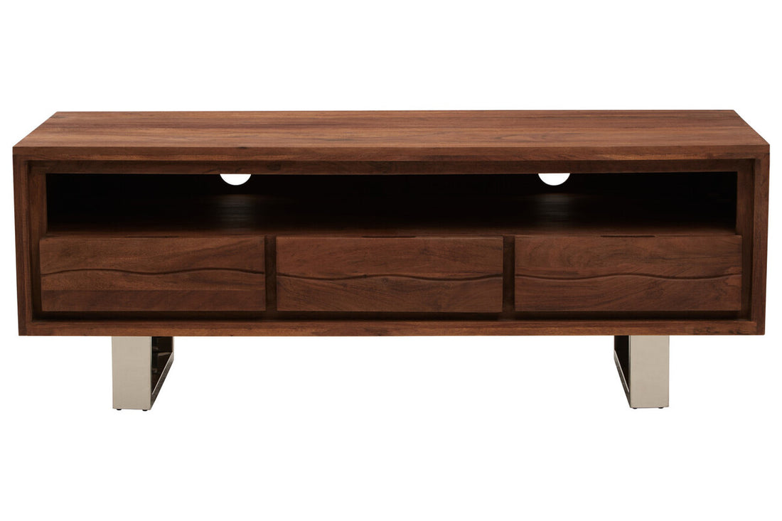 Simla Acacia Wood Media Unit