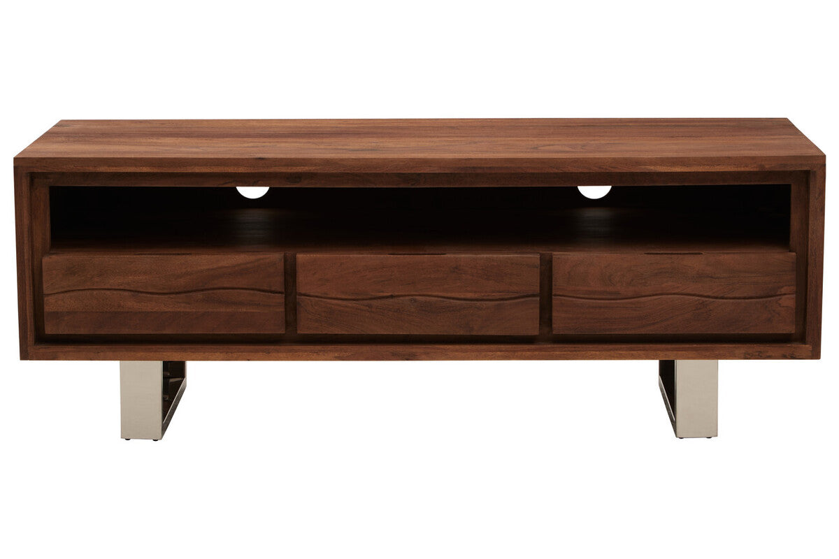Simla Acacia Wood Media Unit
