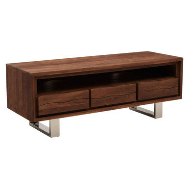 Simla Acacia Three Drawer Media Unit