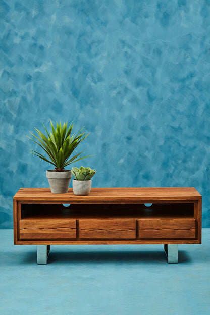 Simla Acacia Wood Media Unit - Image 3