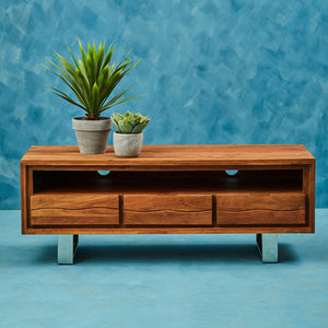 Simla Acacia Wood Media Unit
