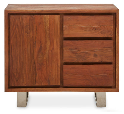 Simla Acacia Wood 1 Door and 3 Drawers Sideboard