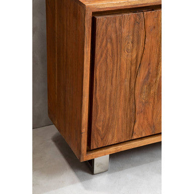 Simla Acacia Wood 1 Door and 3 Drawers Sideboard - Image 9