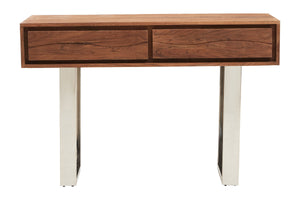 Simla Acacia Wood Two Drawer Console Table