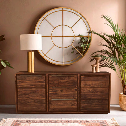 Surati Two Door Three Drawer Sheesham And Acacia Sideboard