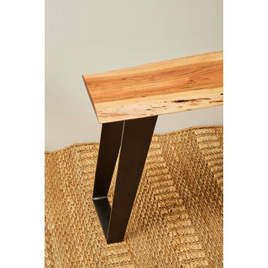 Surax Acacia Wood with Live Edge Bench - Image 5