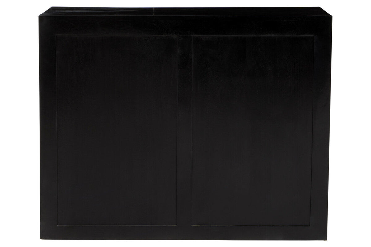 Sarter Four Drawer Black Mango Wood Chest