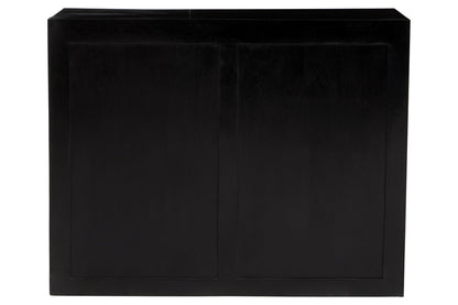 Sarter Four Drawer Black Mango Wood Chest