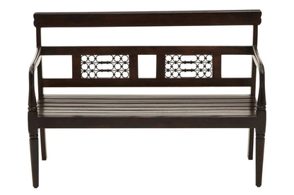 Srina Dark Sheesham Wood Bench