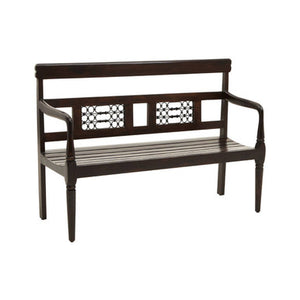 Srina Dark Sheesham Wood Bench