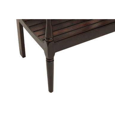 Srina Dark Sheesham Wood Bench - Image 12