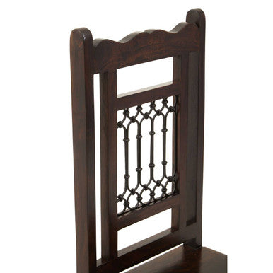 Srina Dark Sheesham Wood Dining Chair - Image 10