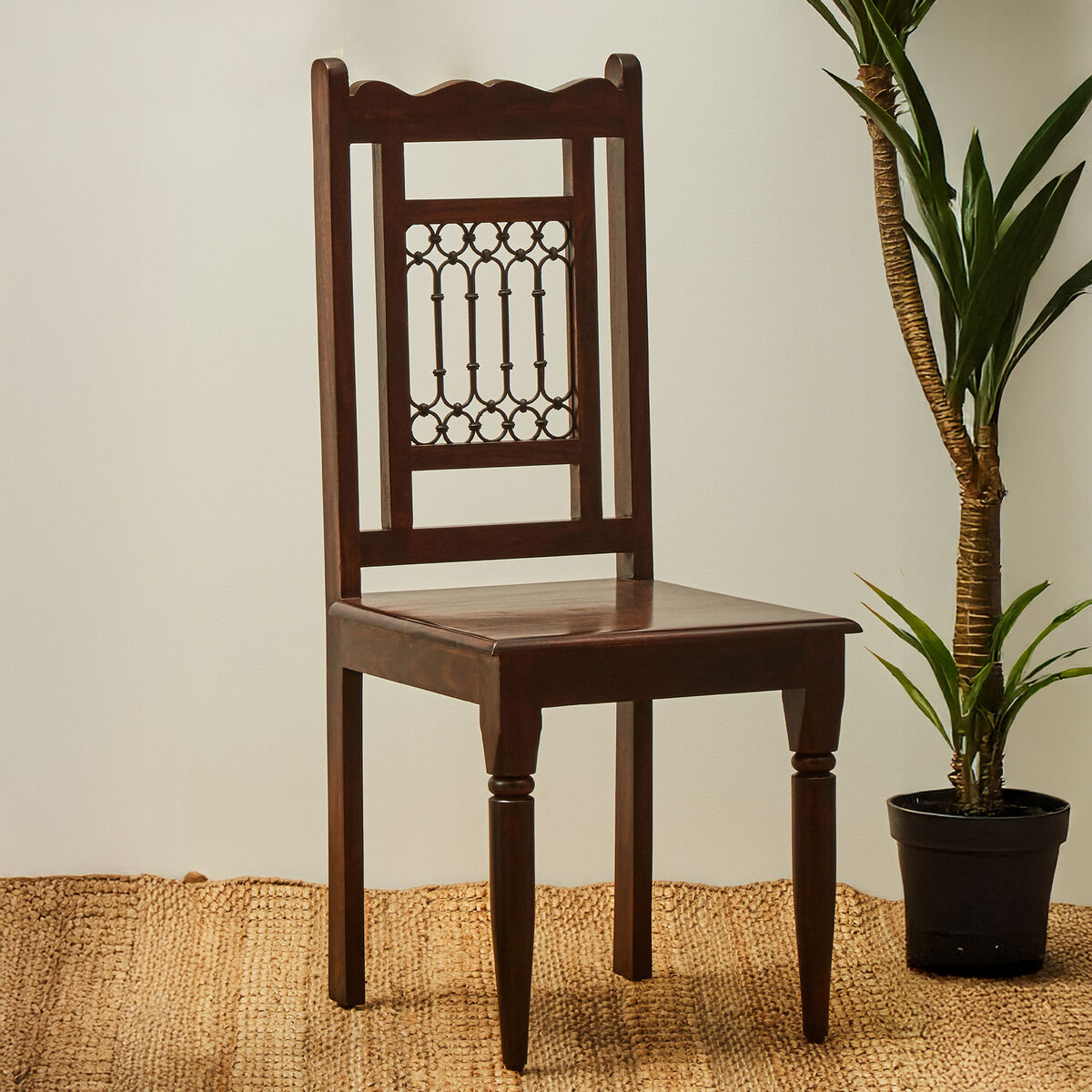 Srina Dark Sheesham Wood Dining Chair