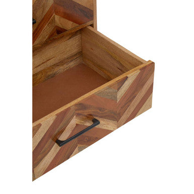 Boho Two Door and Three Drawer Mango Wood Sideboard - Image 9