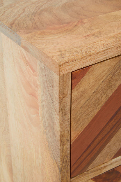 Boho Five Drawer Mango Wood Chest