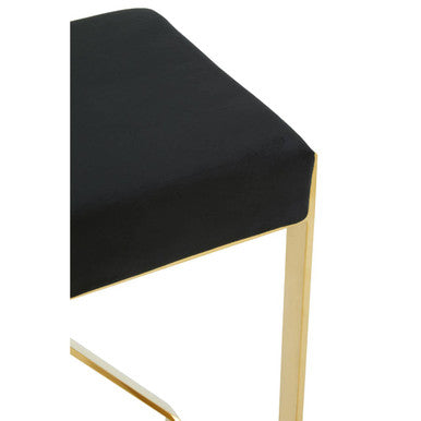 Azalea Black And Gold Finish Bar Stool - Image 5