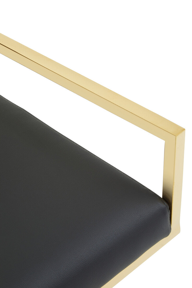 Azalea Black Faux Leather Dining Chair - Image 8