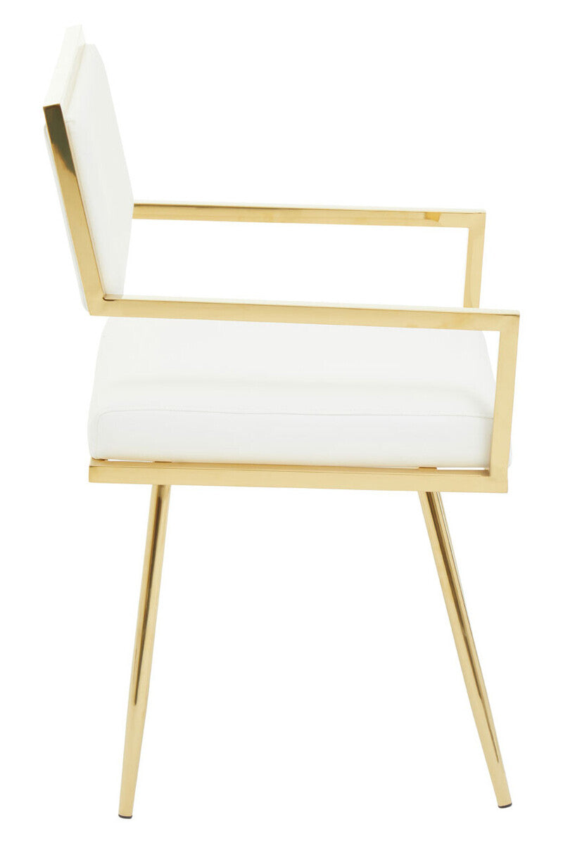 Azalea Ivory Faux Leather Dining Chair