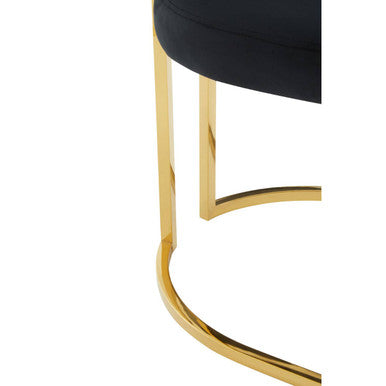 Azalea Black Velvet Dining Chair