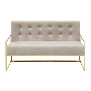 Azalea Two Seat Mink Velvet Sofa