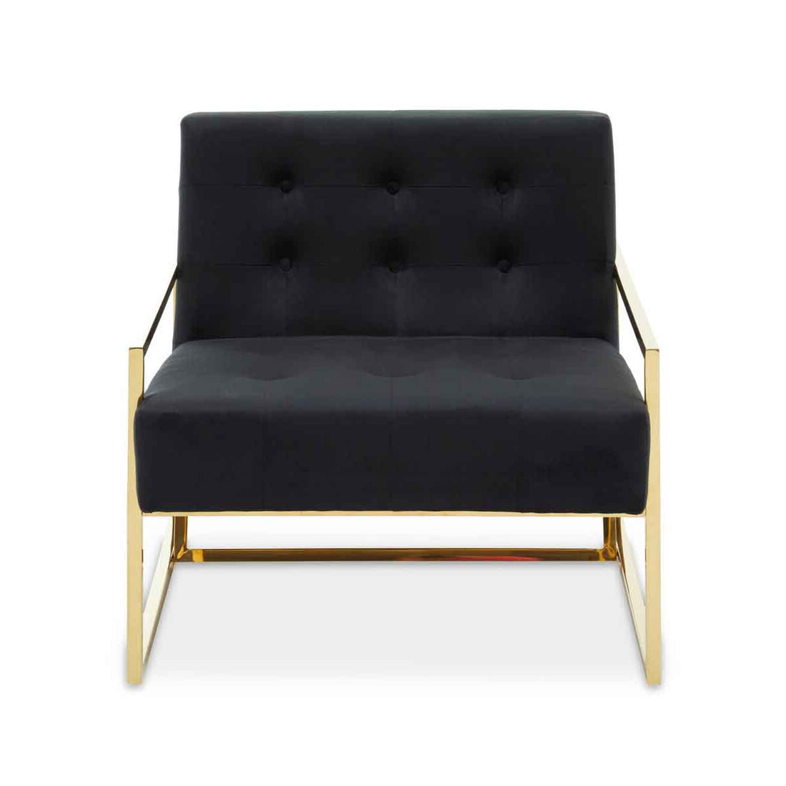 Azalea Black Velvet Lounge Chair