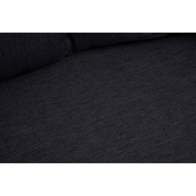 Azalea Two Seat Black Fabric Sofa