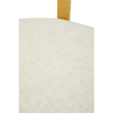 Azalea Natural Fabric And Gold Finish Chair - Image 7