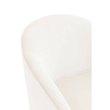Yasmeen Beige Velvet Armchair