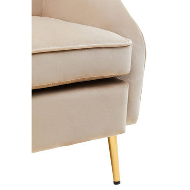 Yasmeen Mink Velvet Armchair