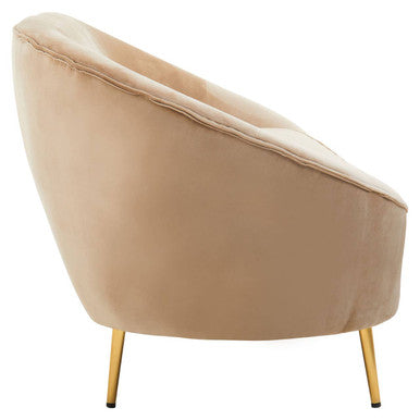 Yasmeen 3 Seat Mink Velvet Sofa